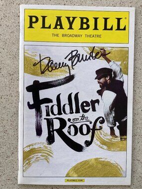 Danny Burstein (Only) Signed Playbill Fiddler on the Roof Opening Night Dec 2015